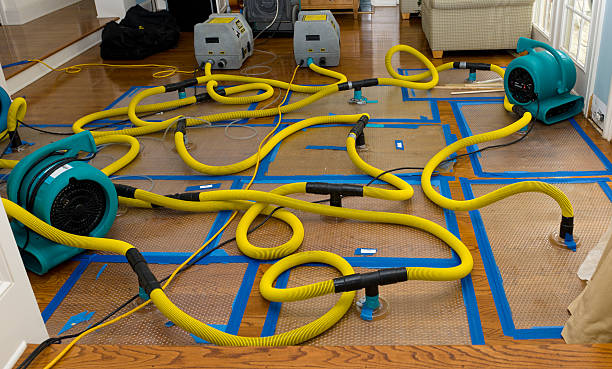 Professional Storm Water Damage Restoration technician working in Cashmere, WA